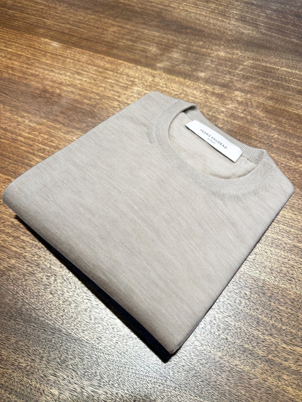 Men’s Fine Gauge Spun Cashmere Round Neck