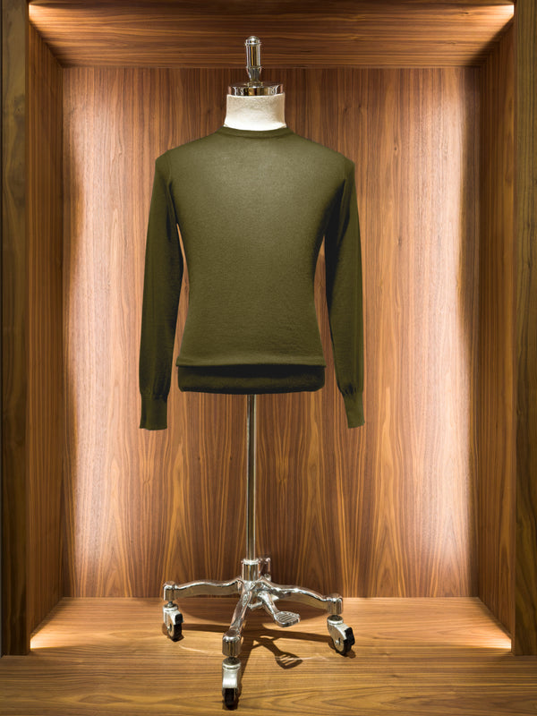 Men’s Fine Gauge Spun Cashmere Round Neck