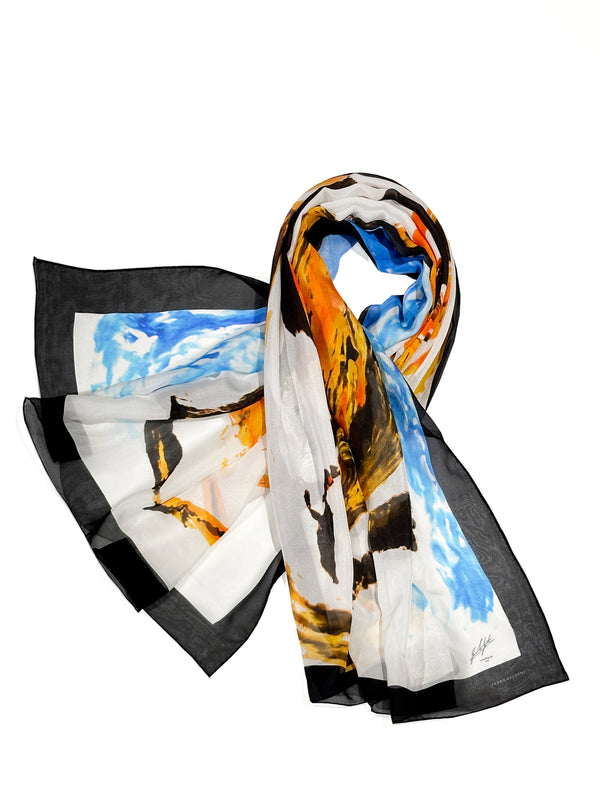 Silk Chiffon Foulard - A Breaking Up