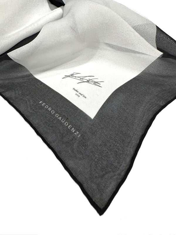 Silk Chiffon Foulard - Father and Son