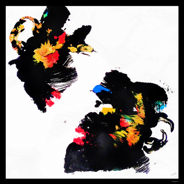 Silk Chiffon Foulard - Father and Son