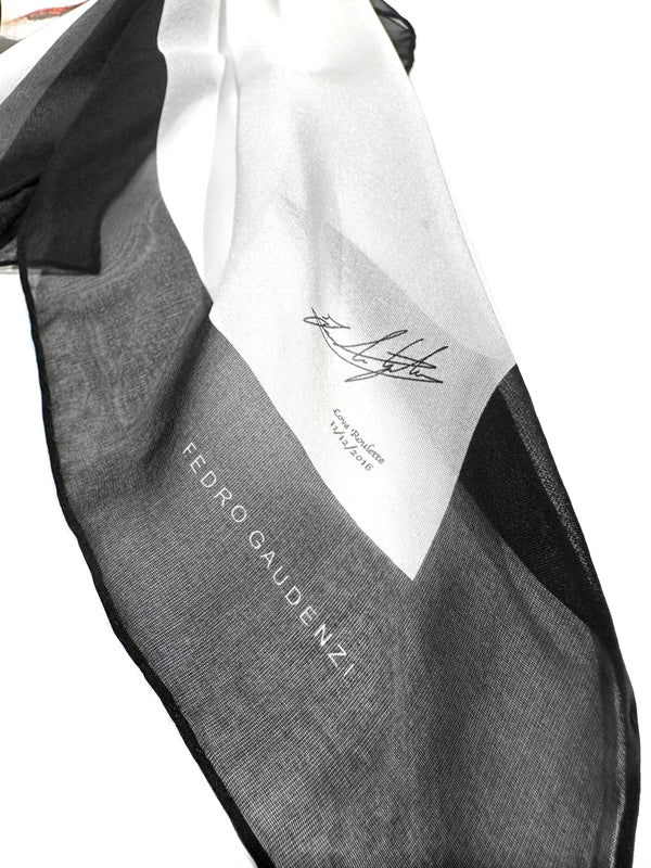 Silk Chiffon Foulard - Love Roulette