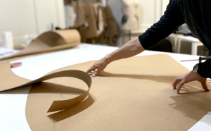 pattern drafting done by Fedro Gaudenzi, Fedro Gaudenzi house cut