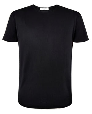 Hand-Made Silk T-shirt Black